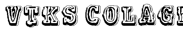 VTKS Colagem font preview